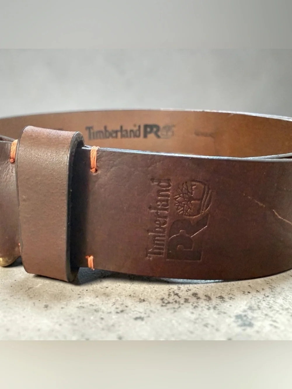 Timberland PRO Roller Buckle-Belt Genuine dark brown full-grain Leather Size 32